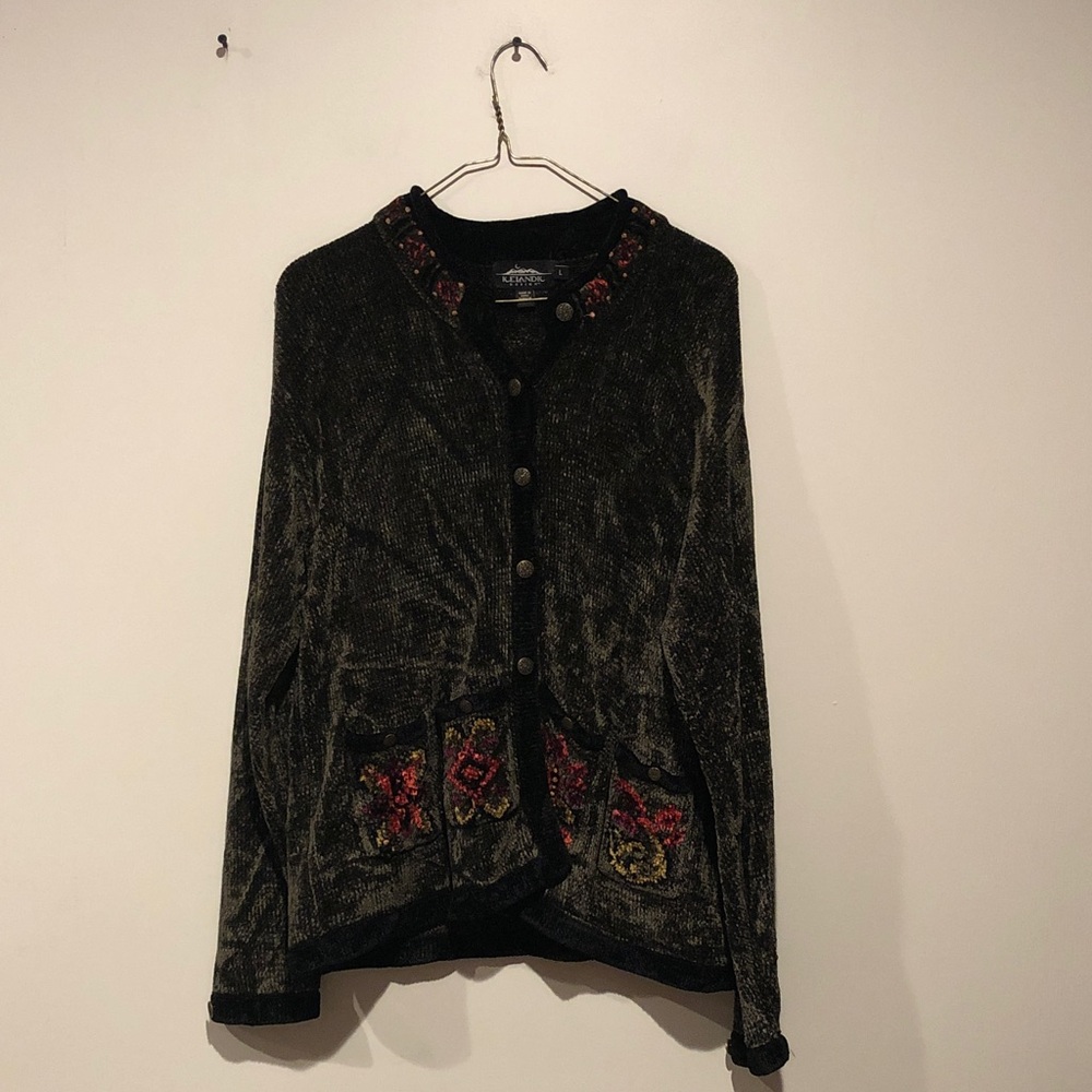 Icelandic Design Knitted Rayon Cardigan
